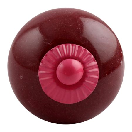Cherry Solid Round Pink Fitting Ceramic Knob